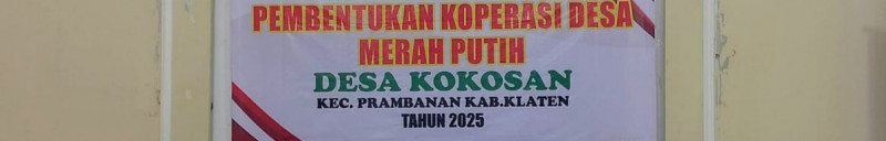 Bangkitkan Semangat Gotong Royong, Warga Kokosan Dirikan Koperasi Desa Merah Putih