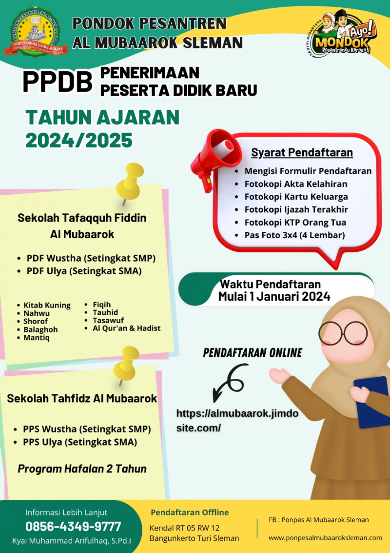 PPDB PP AL MUBAAROK SLEMAN