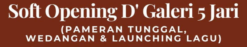 Pembukaan D’Galeri 5 Jari di Karangdowo, Klaten